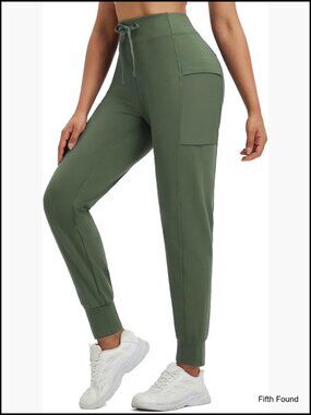 Fleece Lined Thermal Joggers Water-Resistant Winter Running Pants with Pockets
